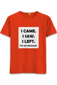  Introvert Round Neck T-shirt in Panna