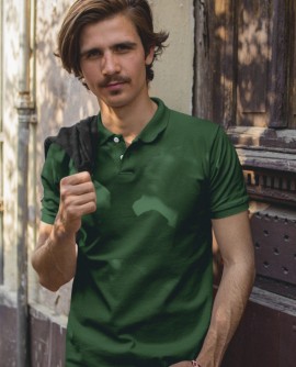  Bottle Green Polo T-shirt in Fazilka