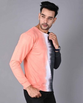  Tie Dye: Peach & Black Sweatshirt in Chandigarh