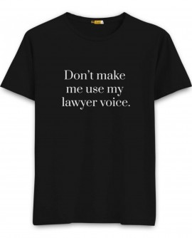  Lawyer Voice Half Sleeve T-shirt 