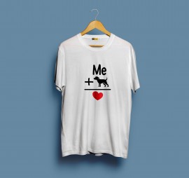  Dog + Me Round Neck T-shirt in Chandigarh