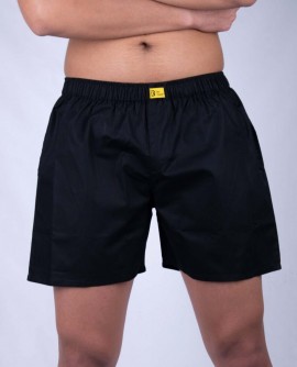  Solids: Black Boxer Shorts in Karnal