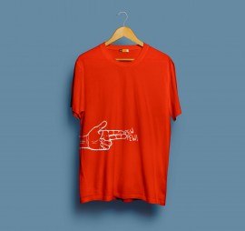  Pew-pew Round Neck T-shirt in Karnal