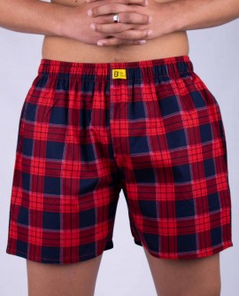  Red Checkered Boxer Shorts in Araria