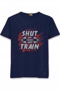  Shut Up & Train Half Sleeve T-shirt in Sirsa