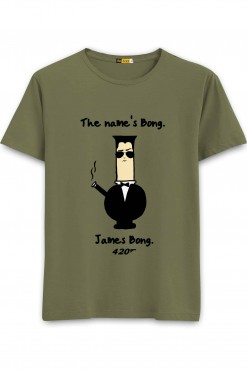  James Bong Round Neck T-shirt in Fazilka