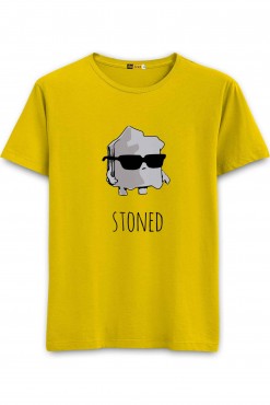  Stoned Round Neck T-shirt in Fazilka