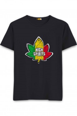  High Spirit Round Neck T-shirt in Fazilka