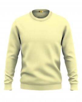  Solids: Light Yellow Sweatshirt in Araria