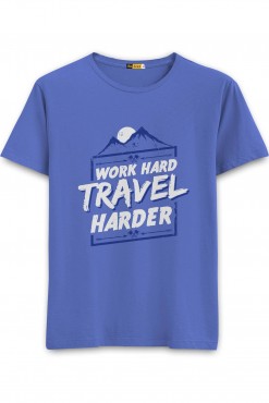  Work Hard Travel Harder T-shirt in Faridkot
