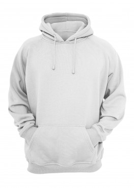  Solids: White Hoodie in Araria