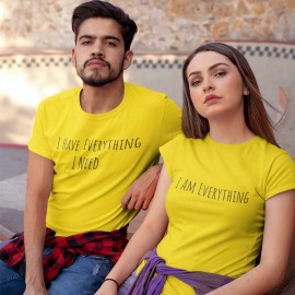  Everything I Need Couple T-shirt in Gwalior