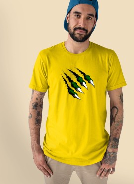  Beast Claws Half Sleeve T-shirt in Fazilka