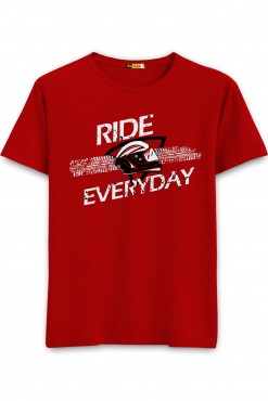  Ride Everyday Half Sleeve T-shirt in Fazilka