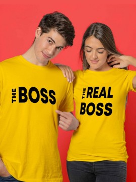  Boss-the Real Boss Couple T-shirt in Ambala