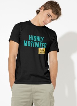  Highly Motivated Half Sleeve T-shirt in Fazilka
