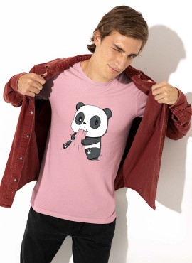  Hungry Panda Half Sleeve T-shirt in Fazilka