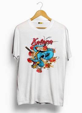  Katana Dragon Half Sleeve T-shirt in Fazilka