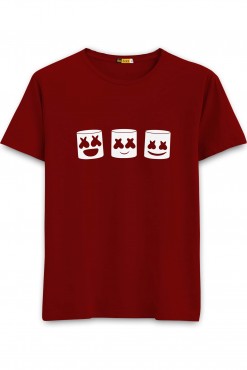  Marshmellow Round Neck T-shirt in Fazilka