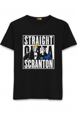  Straight Outta Scranton Half Sleeve T-shirt in Delhi