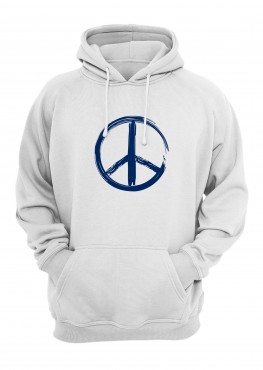  Peace Symbol Hoodie in Fazilka