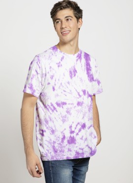  Purple Tie Dye T-shirt in Araria