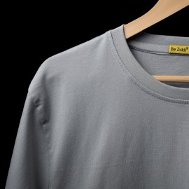  Solids: Sage Grey Half Sleeve T-shirt in Araria