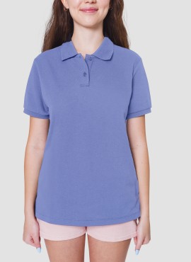  Sea Blue Polo T Shirt For Women in Araria