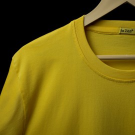  Solids: Sunrise Yellow Half Sleeve T-shirt in Karnal