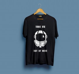  Take Me Out Of Here Round Neck T-shirt in Fazilka