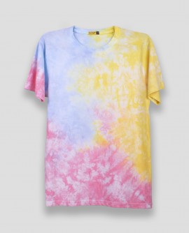  Tie Dye: Pastel Half Sleeve T-shirt in Hisar