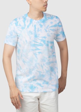  Aqua Blue Tie Dye T-shirt in Chittoor