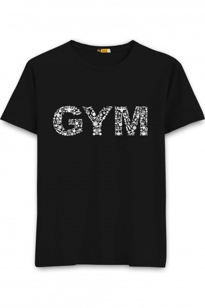 Gym Typography Half Sleeve T-Shirt