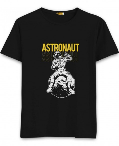 Chilling Astronaut Half Sleeve T-Shirt