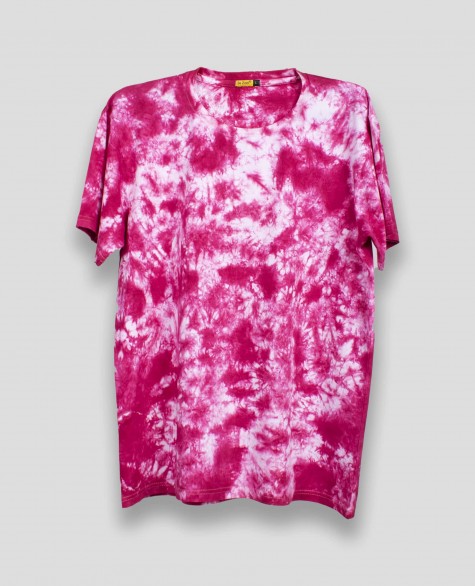 Tie Dye: Pink Half Sleeve T-Shirt