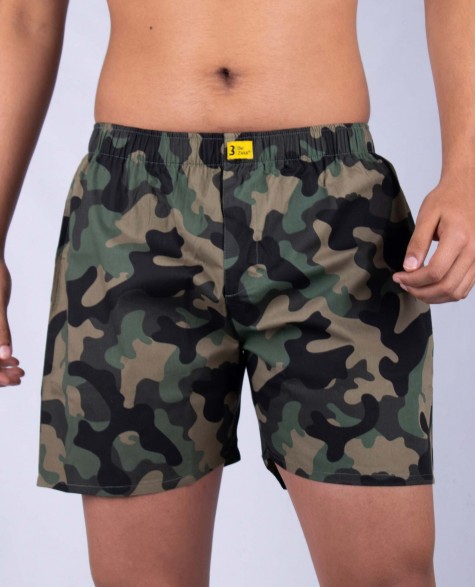 Green Camouflage Boxer Shorts