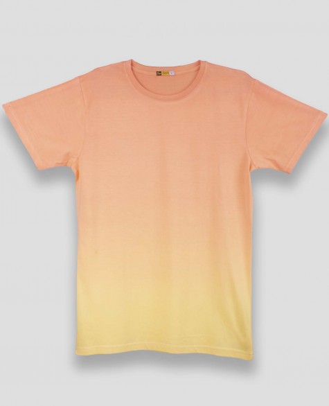 Tie Dye: Orange Ombre Half Sleeve T-Shirt