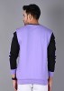 Black & Purple Color Block Sweatshirt
