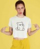 Cute Bear Crop Top T-Shirt
