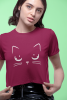 Cute Cat Crop Top T-Shirt