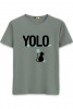 YOLO Cat Half Sleeve T-Shirt