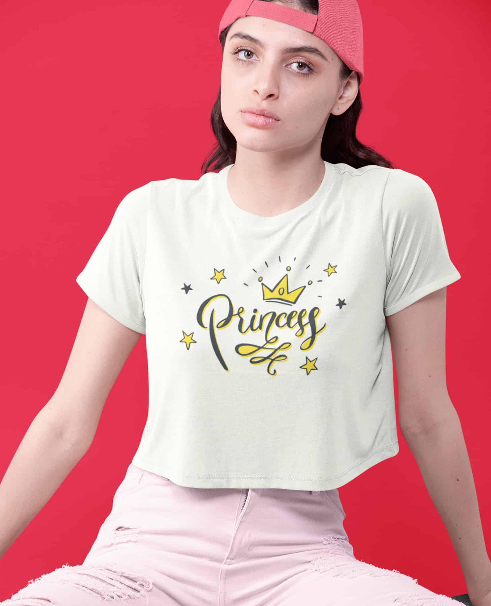 Op afrikansk Flere Buy Princess Crop Top T-Shirt Online
