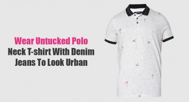 Wear Untucked Polo Neck T-shirt With Denim Jeans To Look Urban