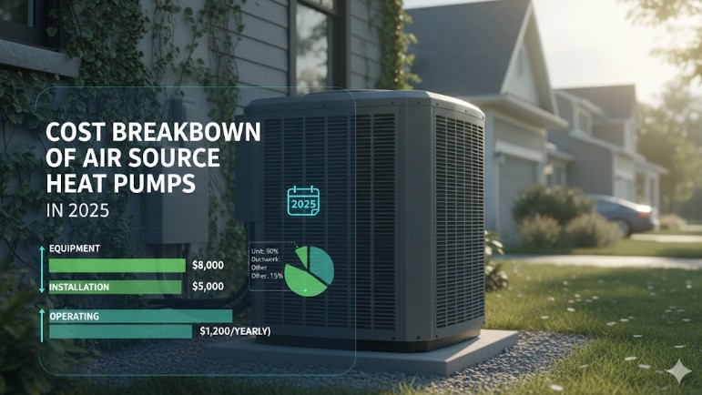 Cost Breakdown of Air Source Heat Pumps In 2025